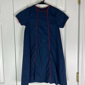 Lullaby Set Navy Baby Doll Dress Size 7
